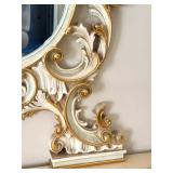 Asnaghi Hand Painted Ornate Vanity with Mirror