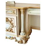 Asnaghi Hand Painted Ornate Vanity with Mirror