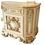 Asnaghi Hand Painted Ornate Vanity with Mirror