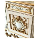 Asnaghi Hand Painted Ornate Vanity with Mirror