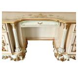 Asnaghi Hand Painted Ornate Vanity with Mirror
