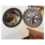 Vintage Marble Mantel Clock with Bronze Classical Lady Statue