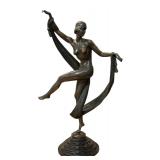 Fanny Rozet Art Deco Bronze Dancer Sculpture