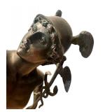 Bronze Mercury Figural Sculpture on Pedestal Base