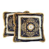 Pair of Versace Pattern Decorative Throw Pillows