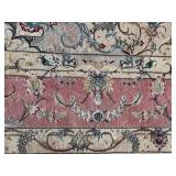 Large Oriental Style Area Rug 80 x 120 Inches with Floral Pattern