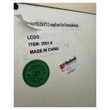 Ornate Mirrored Armoire with Gold Accents and Lower Drawer