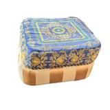 J. Coro Upholstered Armchair and Ottoman with Versace Fabric