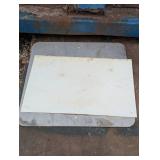 2 Signs - Metal Scrap Metal Sign and Plastic Junk Batteries Sign