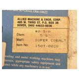 Lot of (9) Allied Machine & Engineering Super Cobalt Spade Drill Tips