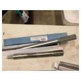 Lot of (2) 1" HSS Chucking Reamers