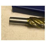 1-1/8" 4 Flute Single End Long HSS End Milling Bit DWCF754 with Case