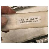 HSS-CO 4 Flute Roughing End Milling Bit - 1x1x4x6-1/2 404-9064 with Case