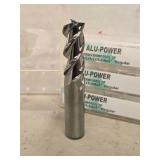 Lot of (4) ALU-POWER 3-Flute End Mill - 1/2x1/2x1-1/4x3"