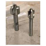 Lot of (2) Allied Machine & Engineering HSS Corner Rounding End Mill - 1/8x3/8x5/8x3, 1/4x1/2x1x3-1/8