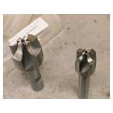 Lot of (2) Allied Machine & Engineering HSS Corner Rounding End Mill - 1/8x3/8x5/8x3, 1/4x1/2x1x3-1/8
