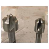 Lot of (2) Allied Machine & Engineering HSS Corner Rounding End Mill - 1/8x3/8x5/8x3, 1/4x1/2x1x3-1/8