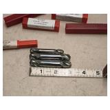Lot of (3) Shars 4 Flute Double End Stub Ball End Mill - 1/2 (x2), 3/8 (x1)