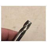 Lot of (8) Shars - 3/8 4 Flute Double Sided HSS End Mill
