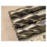 Lot of (3) 4 Flute Double Sided HSS End Mill - 7/8 (x2), 3/4 (x1)
