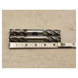 Lot of (2) - 3/4 4 Flute Double Sided HSS Ground End Mill