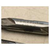 Lot of (4) 2 Flute Double Sided End Mill - 1/2 (x2), 25/64 (x1), 3/8 (x1)