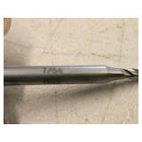 Lot of (4) 4 Flute Double Sided End Mill - 7/64, 1/8, 3/16, 5/16