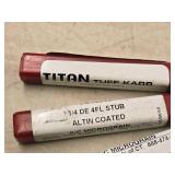 Lot of (4) - 1/4 4 Flute Altin Coated Double Sided End Mill