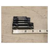Lot of (6) Double Sided End Mill - 3/16, 1/4, 3/8 (x2), 1/2 (x2)