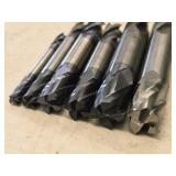 Lot of (6) Double Sided End Mill - 3/16, 1/4, 3/8 (x2), 1/2 (x2)