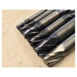 Lot of (6) Double Sided End Mill - 3/16, 1/4, 3/8 (x2), 1/2 (x2)
