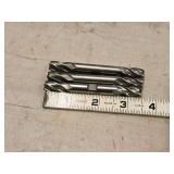 Lot of (3) - 3/8 4 Flute Double Sided HSS End Mill
