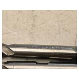 Lot of (3) - 3/8 4 Flute Double Sided HSS End Mill