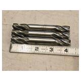 Lot of (3) - 1/2 4 Flute Double Sided Cobalt End Mill