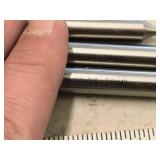 Lot of (3) 4 Flute Double Sided HSS End Mill - 1/8x3/8 (x1) , 1/4x3/8 (x2)