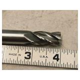 Lot of (4) Allied Machine & Engineering 8% Cobalt 4 Flute Double Sided Cobalt End Mill - 1/2x1/2x1x4-1/8