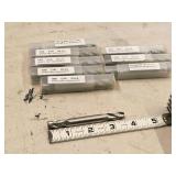 Lot of (9) Shars HSS 4 Flute Double Sided HSS End Mill - 3/8x3/8x3/4x3-1/2 404-6076