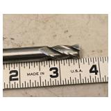 Lot of (9) Shars HSS 4 Flute Double Sided HSS End Mill - 3/8x3/8x3/4x3-1/2 404-6076