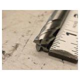 Lot of (9) Shars HSS 4 Flute Double Sided HSS End Mill - 3/8x3/8x3/4x3-1/2 404-6076