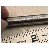 Lot of (9) Shars HSS 4 Flute Double Sided HSS End Mill - 3/8x3/8x3/4x3-1/2 404-6076