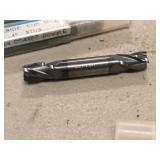 Lot of (5) 4 Flute Double-Sided Carbide End Mill - (2) 1/2, (2) 3/8 Tialn Coated, (1) 5/16 Tiain Coated