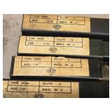 Lot of (4) Addison 4 Flute Double-Sided End Mill - 1/8, 1/4, 3/16 (x2)