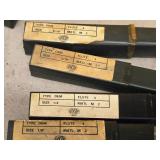 Lot of (4) Addison 4 Flute Double-Sided End Mill - 1/8, 1/4, 3/16, 5/16