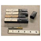 Lot of (4) Single Sided End Mill - 4 Flute 1/4 and 5/16, 2 Flute 3/16 (x2)