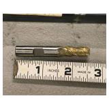 Lot of (4) Single Sided End Mill - 4 Flute 1/4 and 5/16, 2 Flute 3/16 (x2)