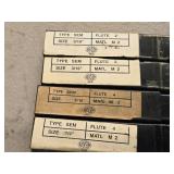 Lot of (4) Single Sided End Mill - 4 Flute 1/4 and 5/16, 2 Flute 3/16 (x2)