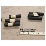 Lot of (5) HSS Single Sided End Mill - 4 Flute 1/4x3/8 (x2), 2 Flute 1/4x3/8 (x3)