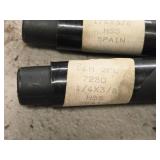 Lot of (5) HSS Single Sided End Mill - 4 Flute 1/4x3/8 (x2), 2 Flute 1/4x3/8 (x3)