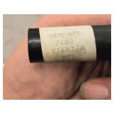 Lot of (5) HSS Single Sided End Mill - 4 Flute 1/4x3/8 (x2), 2 Flute 1/4x3/8 (x3)