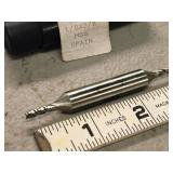 Lot of (5) HSS 4 Flute Double Sided End Mill - 1/8x3/8